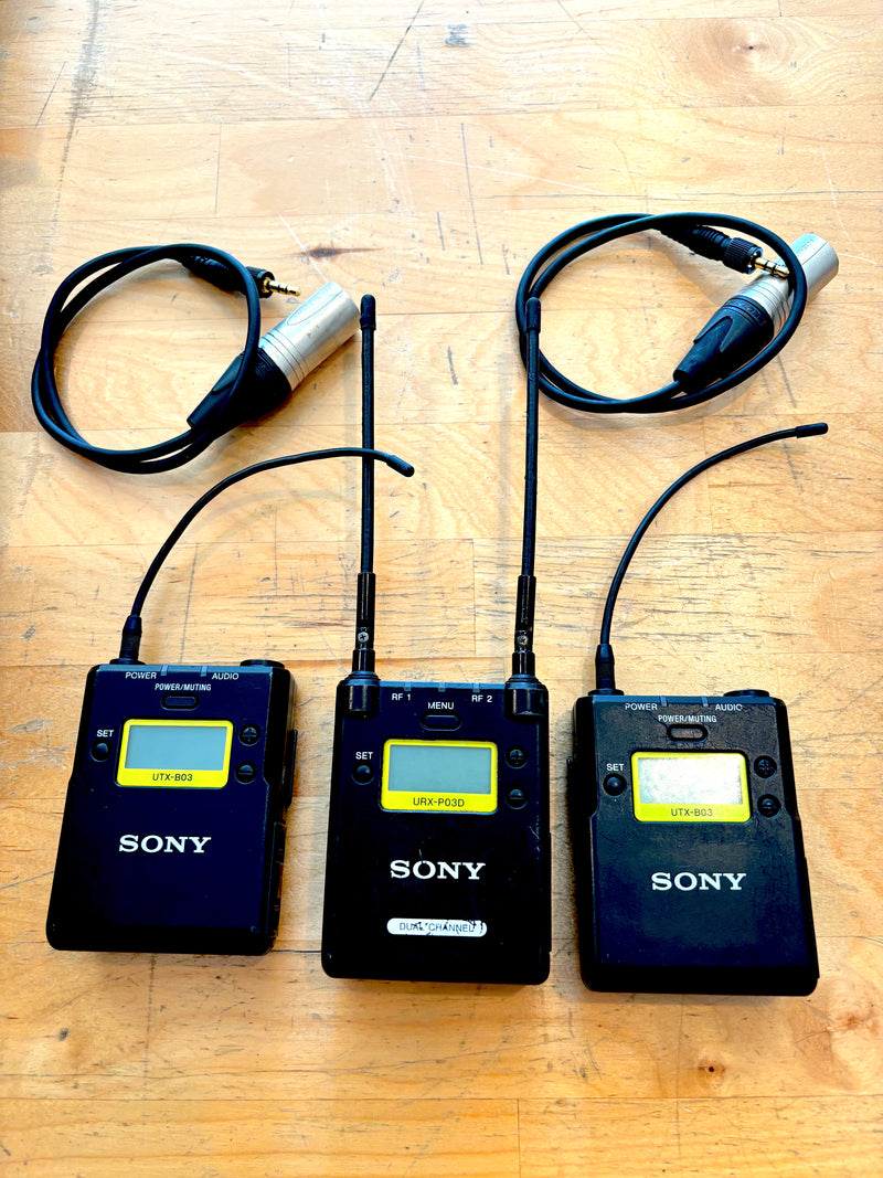 Used - Sony URX-P03D & Two UTX-B03 Dual Channel Wireless Audio Package