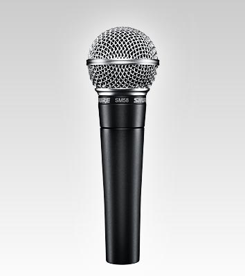 Shure SM58 LC Unidirectional (Cardioid) Dynamic Vocal Microphone Cable Not Included