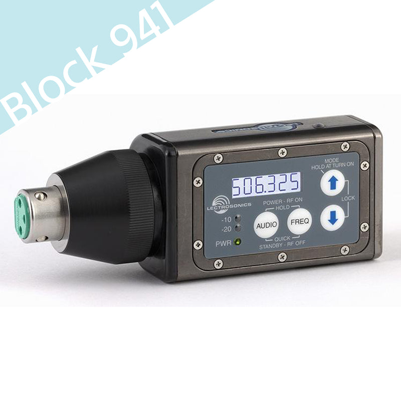 Lectrosonics HMa Digital Hybrid Wireless® UHF Plug-On Transmitter - Block 941