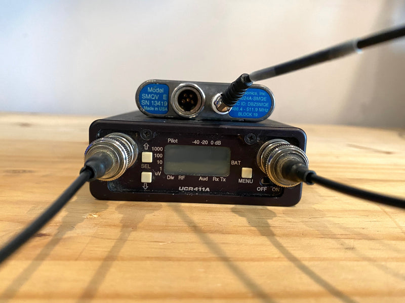 Used - Lectrosonics UCR411A UHF Receiver w/ SMQV E Transmitter (Block 19)