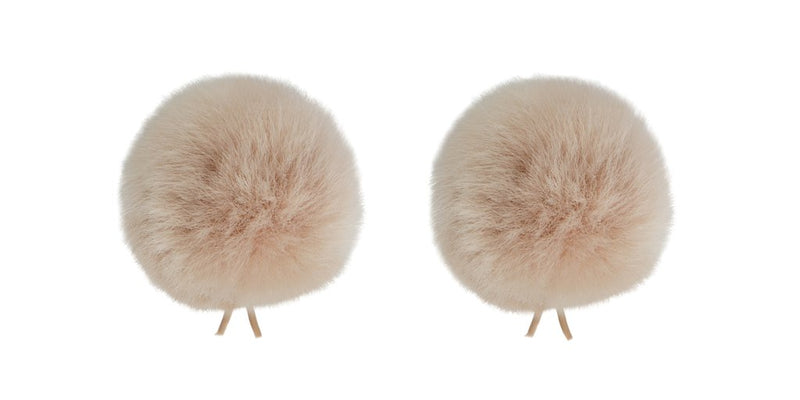 Bubblebee Industries The Twin ( 2 Pack) Windbubble Miniature Imitation Fur Windscreen