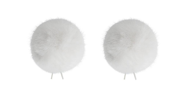Bubblebee Industries The Twin ( 2 Pack) Windbubble Miniature Imitation Fur Windscreen