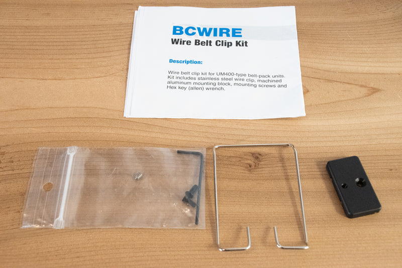Lectrosonics BCWIRE Wire Belt Clip Kit for UM400 Series Transmitters (B-Stock)