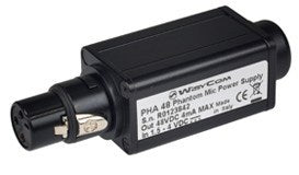 Wisycom PHA48- Plug-on for XLR3 Mic with 48V Phantom Power