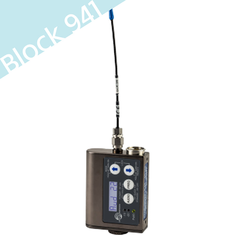 Lectrosonics SMV Single Battery - UHF Belt Pack Transmitter - Block 941