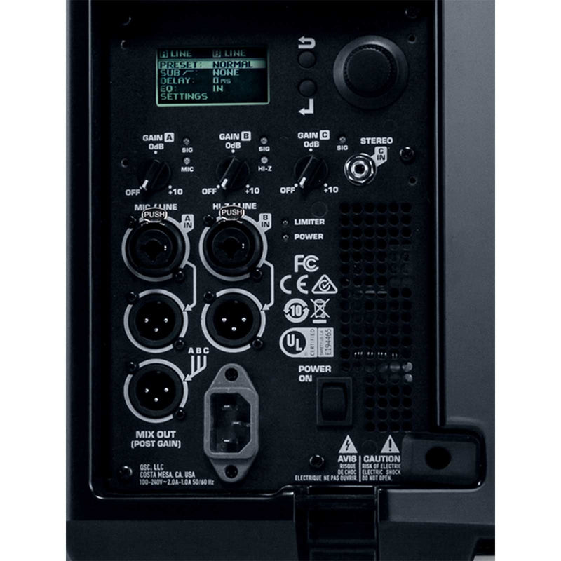 QSC K10.2 2000w Powered 10" PA Speaker/Monitor - Rental